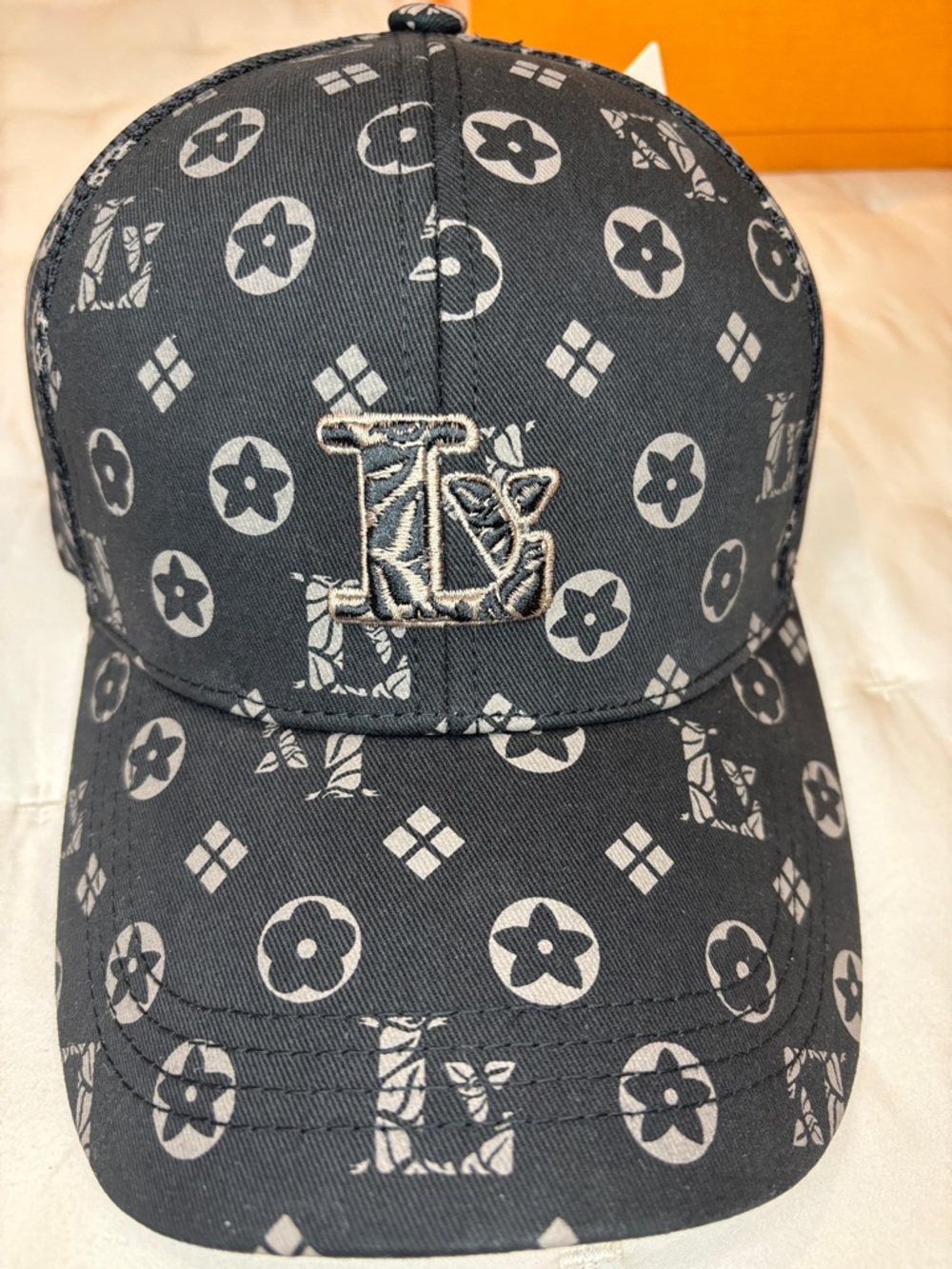 Monogram Pattern Baseball Cap